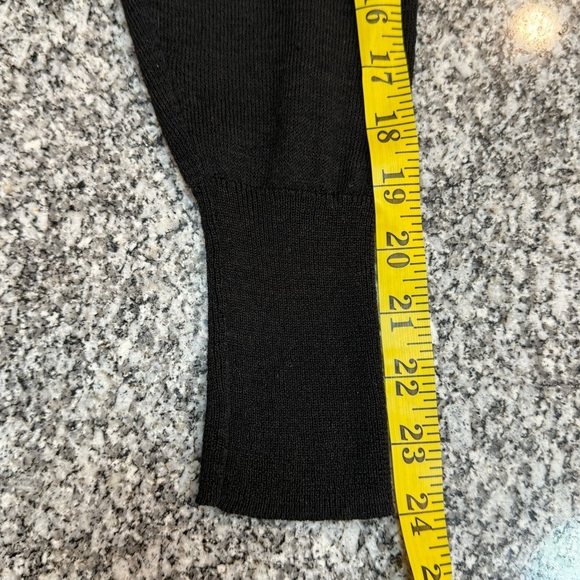 Halogen Linen blend Black Open-Front Cardigan Sweater lightweight LP Large - Picture 12 of 14